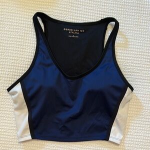 Athleta Navy and White Sports Bra